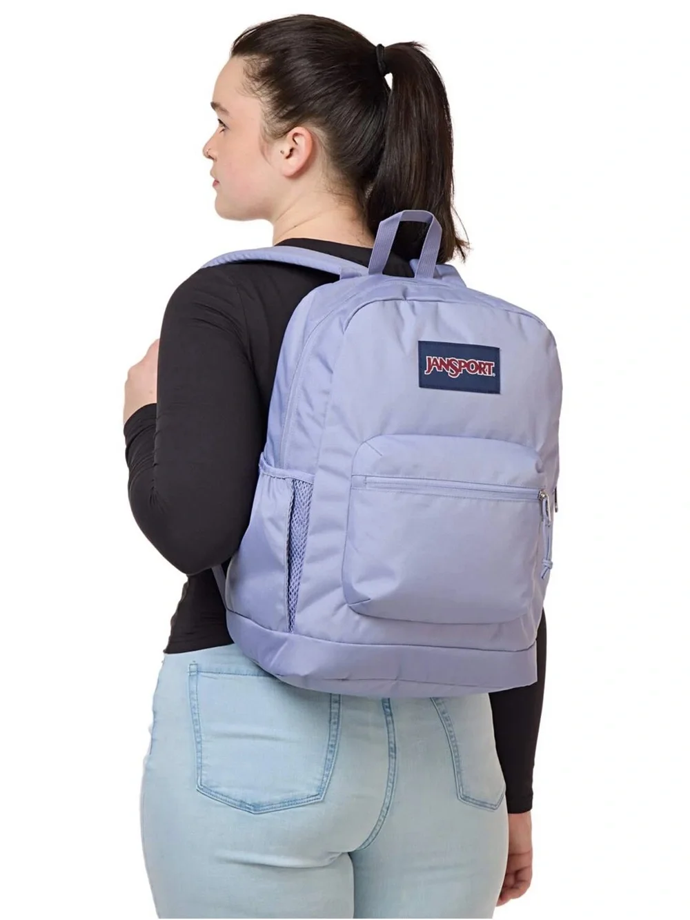 JanSport Cross Town Plus Lavender Ash 15” Laptop back to school Backpack NWT
